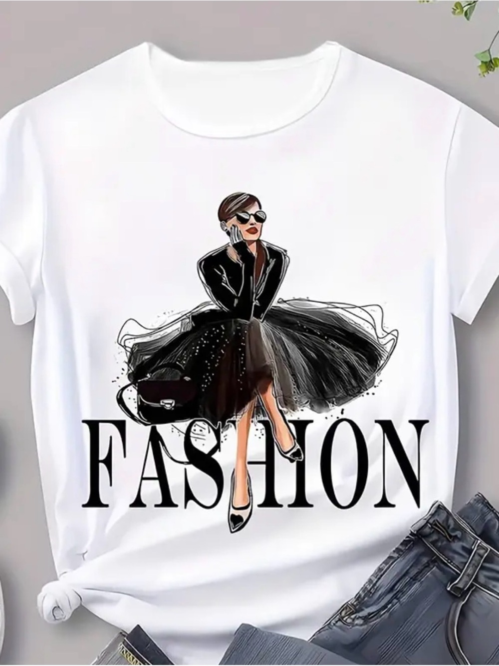 Fashion T shirt Short Sleeve Tee -  size 2X T Shirt